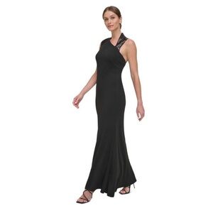 DKNY Elegant Black Evening Gown